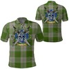 Green Dancers Tartan 3D Polo Shirt - Scottish Heritage Polo Look