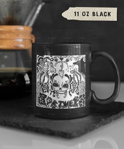 Grimes Visionns Coffee Mug for Fans of Canadian Musician Grimms: Vintage Film Movie Mug with Quotes