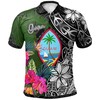 Guam Men'S Turtle Plumeria Banana Leaf Personalized Polo T-Shirt