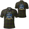 Hall Tartan Golf Shirt Featuring Celtic Scottish Warriors - Perfect Gift For Polo Shirt Lovers