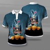 Halloween Fun With Houston Texans 3D Polo Shirt