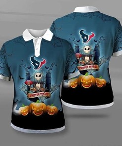 Halloween Fun With Houston Texans 3D Polo Shirt