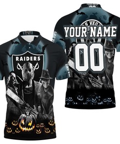 Halloween Horror Personalized 3D Las Vegas Raiders Polo Shirt - Ideal Gift For Fans