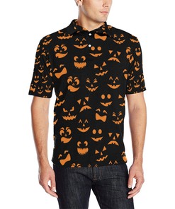 Halloween Pattern Polo Shirt - Ideal Gift For Fans