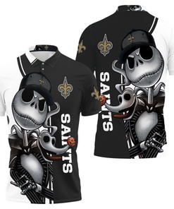 Halloween Special - Jack Skellington And Zero 3D Polo Shirt For New Orleans Saints Fans
