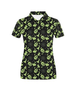 Halloween Witch Print Women'S Polo For Halloween Lovers