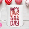 Happy Love Day Unique Mug - Long-Distance Valentines Day Gift for Couples