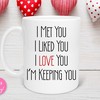Happy Valentines Day Mug for Wife or Fiance - Funny Love Quote Cup for Couples