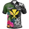 Hawaii Men'S Turtle Plumeria Banana Leaf 3D Printed Polo Shirt