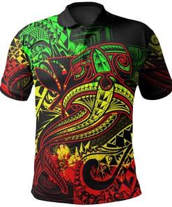 Hawaii Polynesian Tattoo Polo Shirt - Perfect For Art Fans