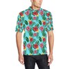 Hawaiian Flower Men'S Polo Shirt - Ideal For Beach Goers
