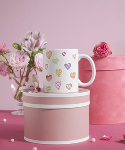 Heart Mug - Valentines Mug - Love Mug - Mugs For Couples - Pink Mug - Cute Mugs