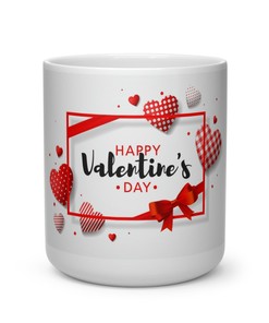 Heart Shape Mug - Cute Valentine's Day Gift for Her or Him, Personalised Gift Mug