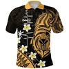 Heartbeat Turtle Plumeria Polynesian Hawaii All Over Print Polo T-Shirt
