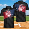 Heartwarming And Chic: Baseball With Little Heart Polo Shirt With Personalized Print