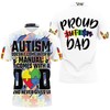 Heartwarming Gift For Dads: Autism Comes With A Dad Polo Shirt With Personalized Print