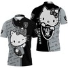 Hello Kitty Fan 3D Polo Shirt For Oakland Raiders - Cute And Stylish Gift