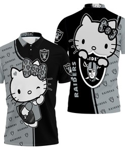 Hello Kitty Fan 3D Polo Shirt For Oakland Raiders - Cute And Stylish Gift