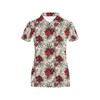 Hibiscus Print Women'S Polo Shirt - Ideal For Hibiscus Lovers
