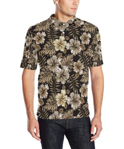 Hibiscus Tropical Men'S Polo Shirt - Perfect Gift For Fans #19 With Personalized 3D Design