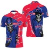 Hip Hop Skull Buffalo Bills 3D All-Over Print Polo Collar Shirt