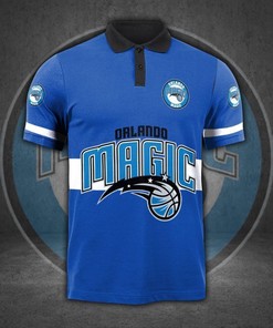 Holographic Orlando Magic 3D Polo Shirt - Ideal Gift For Nba Fans