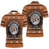 Hook Em Texas Longhorns Ugly Christmas 3D Polo Shirt - Perfect For The Horns Fans