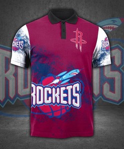 Houston Rockets 3D Polo Shirt - Show Your Support For The Houston Rockets In Style