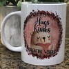 Hugs And Kisses Mug - Cute Valentine's Mug - Valentine Teddy Mug - Valentines Day Mug For Couples - Double Mug
