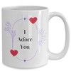 I Adore You Valentine's Mug - Love You Mug for Valentines Gift for Her and Him