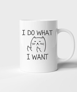 I Do What I Want Novelty Tea Coffee Ceramic Mug, Perfect Valentines Day Gift