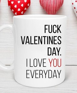 I Love You Everyday Valentine's Day Mug for Him or Her - Romantic Coffee Cup with Love Quote
