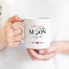 I Love You To The Moon And Back Personalised Valentines Mug, Perfect Valentine's Day Gift Idea, Gift For Couples