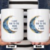 I Love You to the Moon and Back - Valentines Day Ceramic Mug Gift Idea
