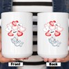 I Meow You Cat Mug Set - Couples Gift Set - Unisex Cat Lovers Gift - Large Mug Set For Valentines Day