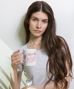 I Think I Like You Valentines Day Ceramic Mug - Cute Valentines Day Mug Set for Him with 11 oz Mug
