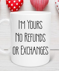 I'm All Valentine Mug for Girlfriend or Boyfriend - Romantic Heart Coffee Cup for Valentines Day