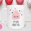 I'm Nuts About You Valentines Day Mug - Adult Love Coffee Mug with Heartfelt Message