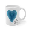 In Love Deep Blue Valentine Gift Mug - Funny Lake Lover Coffee Mug for Him and Her