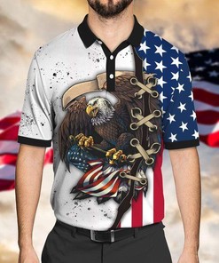Independence Day Eagle Veteran Polo Shirt - A Patriotic Way To Show Your Appreciation For Veterans