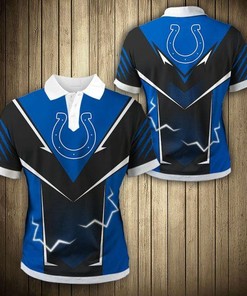 Indianapolis Colts Flame 3D Polo Shirt For Fans - Perfect Gift