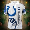 Indianapolis Colts Zigzag Casual 3D Polo Shirt - Perfect Gift For Fans