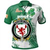 Irish Celtic Cross Fox Irish Family Crest Polo Shirt For Lovers Of Celtic Traditions