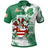 Irish Celtic Cross Kirby Or O'Kirby Family Crest Polo Shirt For Authentic Celtic Style