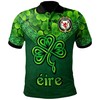 Irish Shamrock Triangle Fox Irish Family Crest Polo Shirt - The Perfect Reflection Of Irish Culture
