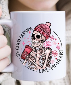 Its Cold Outside Like My Heart Mug, Perfect Sarcastic Valentine Gift Idea, Funny Valentine Mug