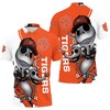 Jack Skellington And Zero All Over Print Polo T-Shirt For Clemson Tigers - Ideal Gift For Nightmare Before Christmas