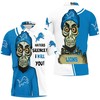 Jack Skellington And Zero Detroit Lions Polo Shirt - Ideal For Fans Who Love Both The Lions