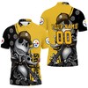 Jack Skellington Pittsburgh Steelers 3D Personalized Polo Shirt - Ideal Gift For Fans