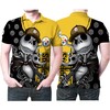 Jack Skellington Snapback Logo Pittsburgh Steelers 3D Printed Polo Shirt - Ideal Gift For Fans